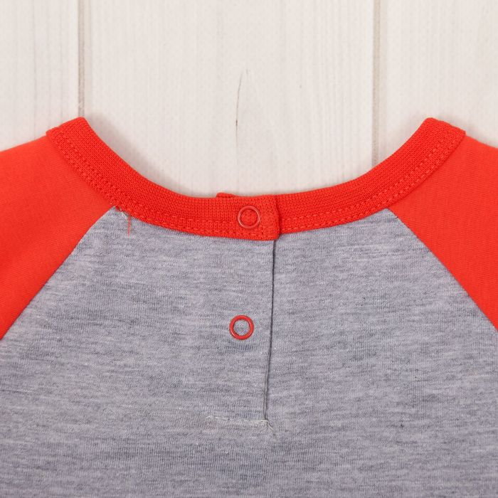 Футболка детская, рост 74 см, цвет красный