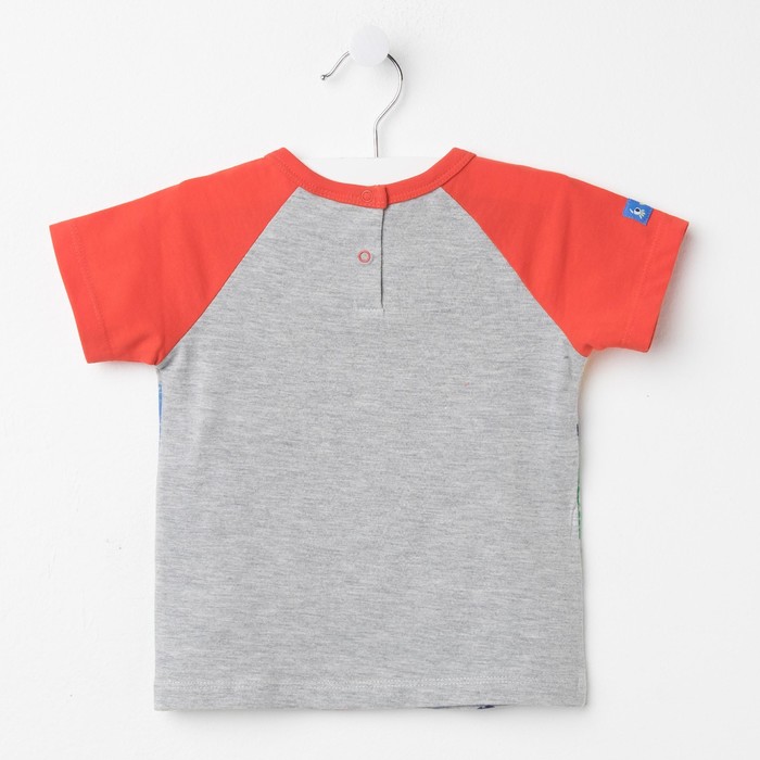 Футболка детская, рост 80 см, цвет красный