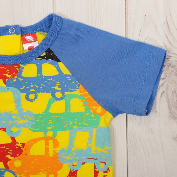 Футболка детская, рост 62 см, цвет синий