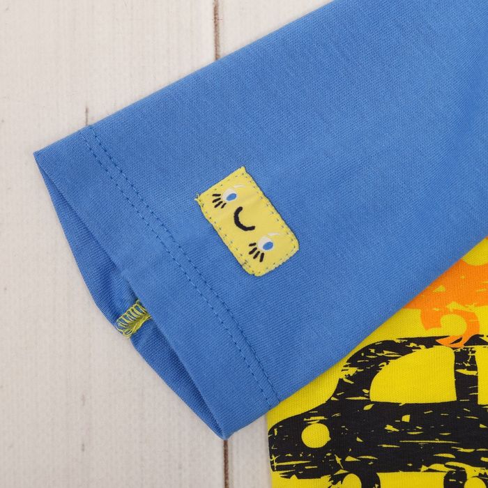 Футболка детская, рост 68 см, цвет синий