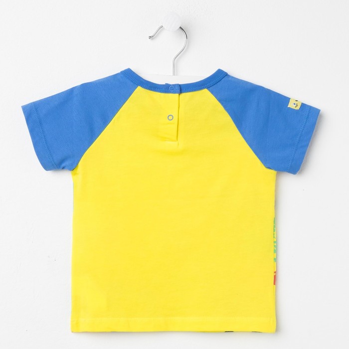 Футболка детская, рост 80 см, цвет синий