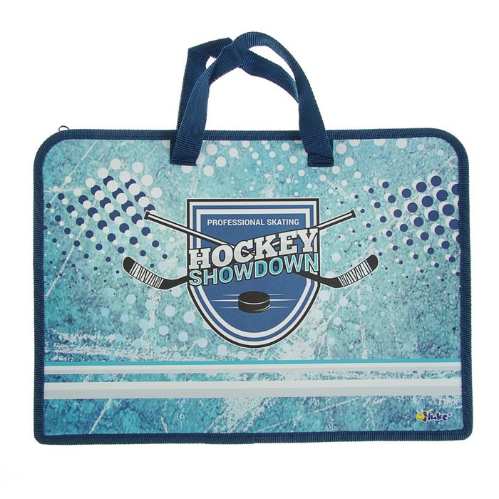 Папка с ручками пластик А4 75мм 340х245 для мальчика ПТ-14-4 «Игрок» (ручки-тесьма) 49350