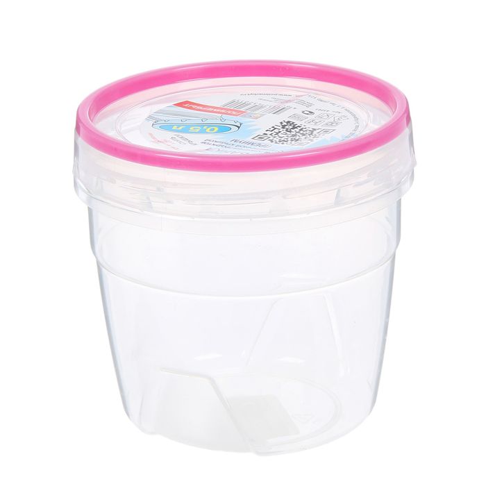 Банка 500 мл "Премиум" с герметичной крышкой, цвет МИКС