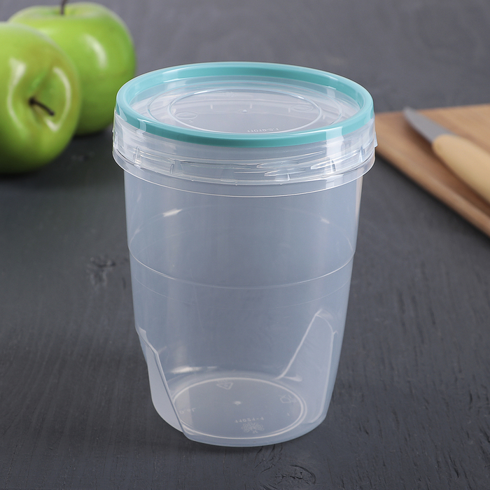 Банка 600 мл "Премиум" с герметичной крышкой, цвет МИКС