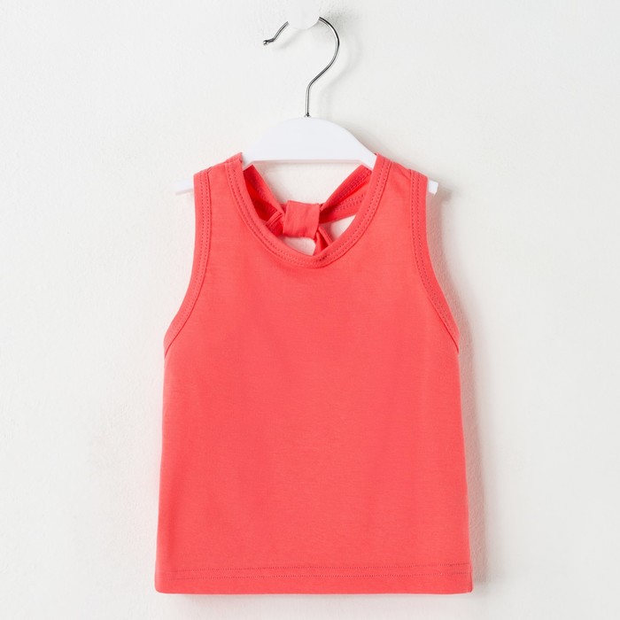 Майка для девочки "Мария", рост 122-128 см, цвет коралловый 1052
