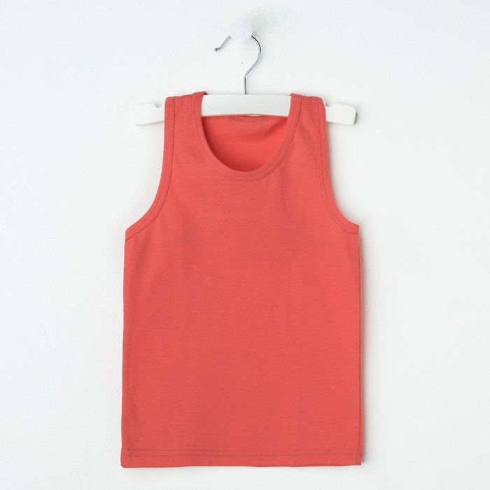 Майка для девочки "Оксана", рост 110-116 см, цвет коралловый 1053