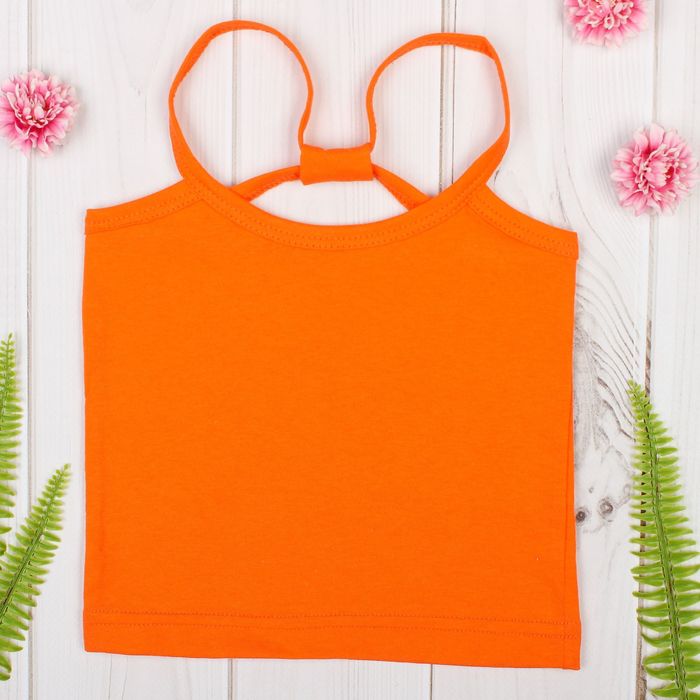 Майка для девочки "Карина", рост 146-152 см, цвет оранжевый 1054