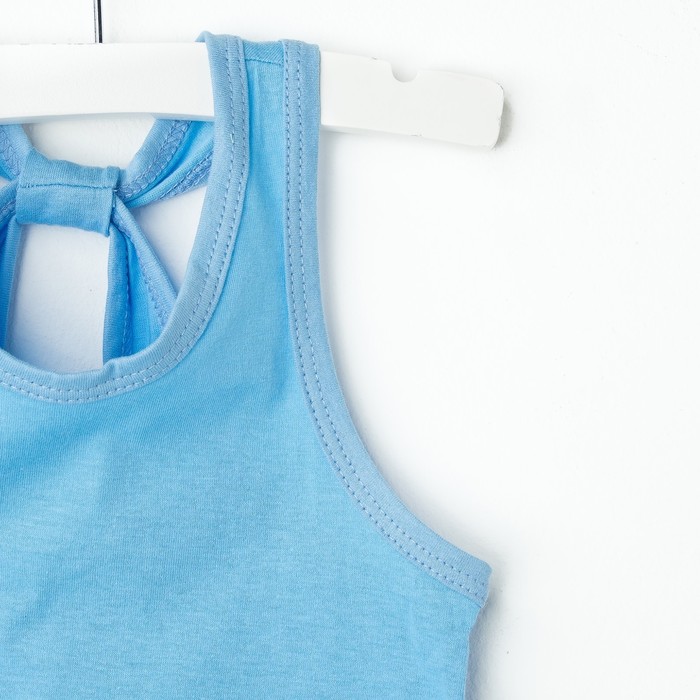 Майка для девочки "Мария", рост 110-116 см, цвет голубой 1052