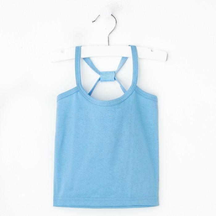 Майка для девочки "Карина", рост 110-116 см, цвет голубой 1054