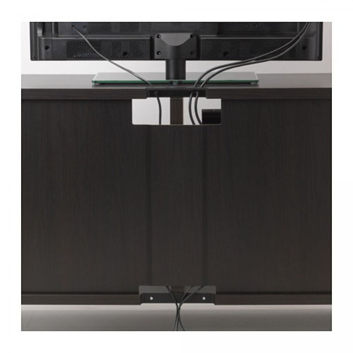 Тумба под ТВ, цвет черно-коричневый БЕСТО