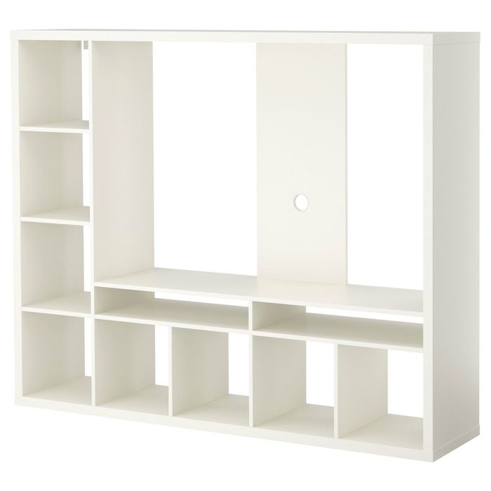 Шкаф для ТВ, цвет белый ЛАППЛАНД