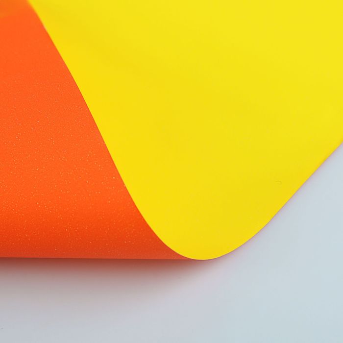 Плёнка двухцветная "Эко", жёлто-оранжевая, 0,5 х 9 м
