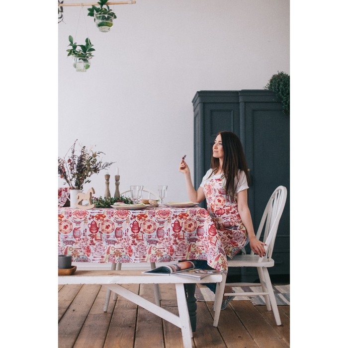 Прихватка "Доляна" Чайные традиции, размер 20х20 см, 100% хлопок, вафельное полотно 162г/м2