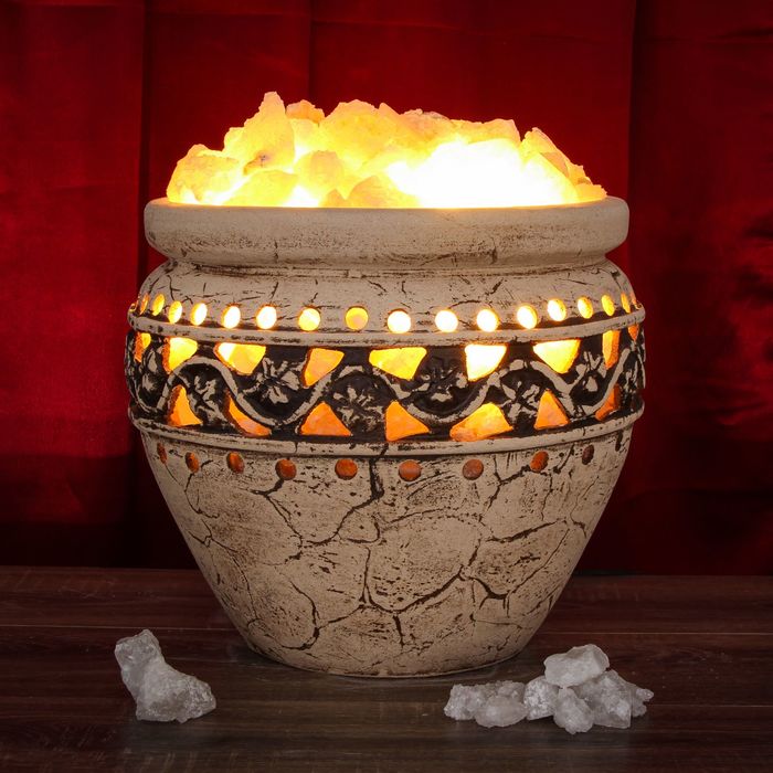 Светильник соляной электрический "Амфора большая", 41 кг, керамика