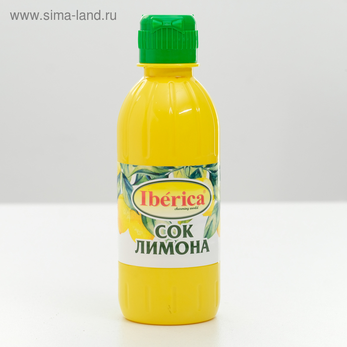 Лимонный сок Iberica прямого отжима 100% 250 мл овощной сок natur pur прямого отжима 750 мл