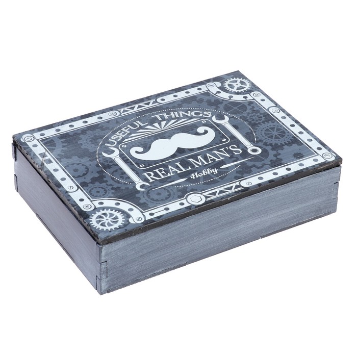 Шкатулка дерево "Мужское хобби" 21х15х5 см