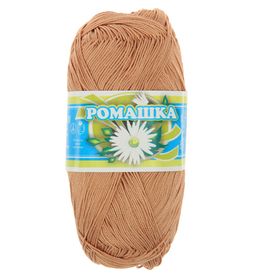 

Нитки вязальные "Ромашка" 320м/75гр 100% мерсеризованный хлопок цвет 5904