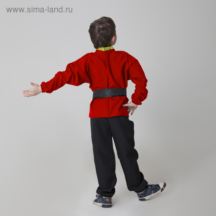 

Детская рубаха с кушаком, цвет красный, 6-7 лет