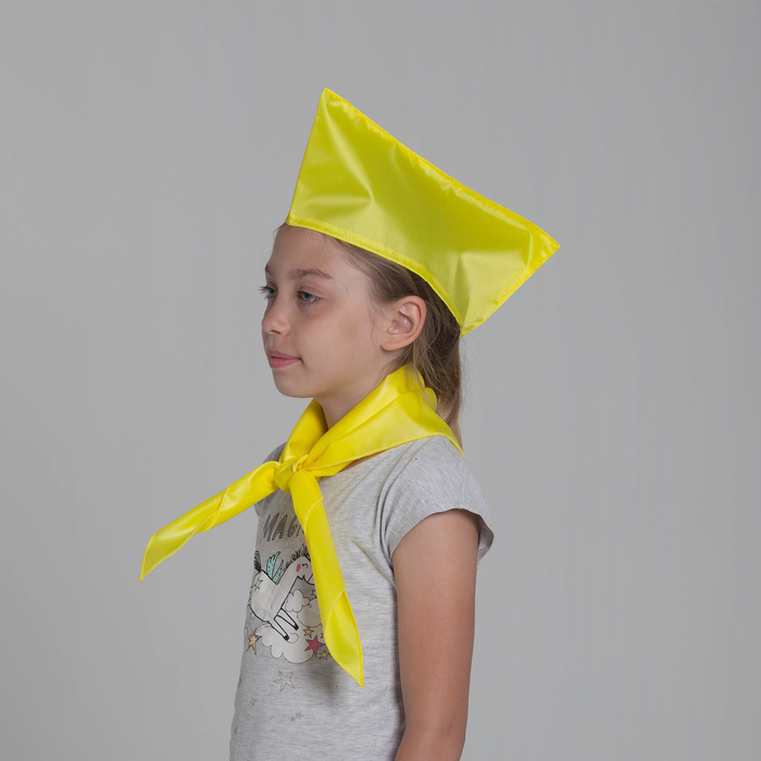 Комплект "Вожатого" пилотка + галстук, цвет желтый