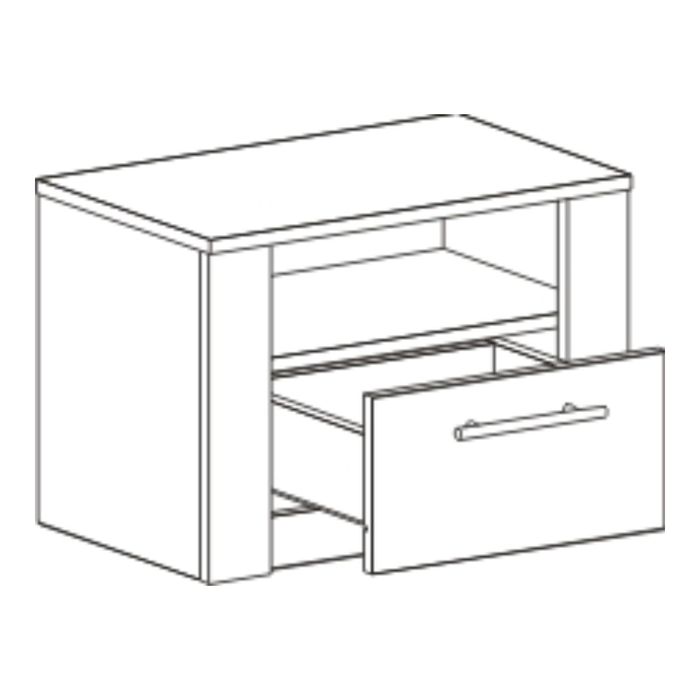 Тумба прикроватная Спальня Элана Дуб Сонома