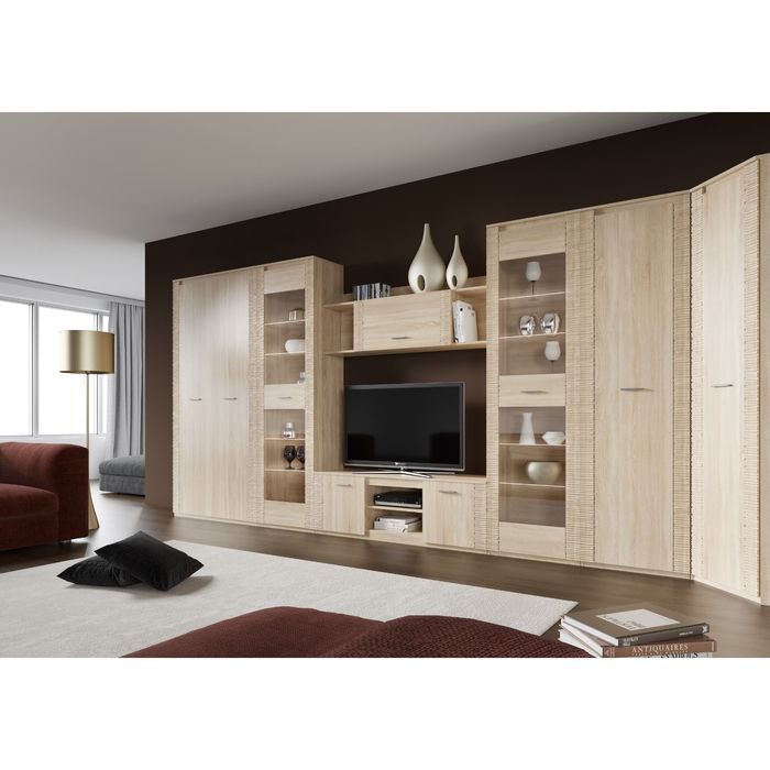 Тумба ТВ Гостинная Элана Дуб Сонома