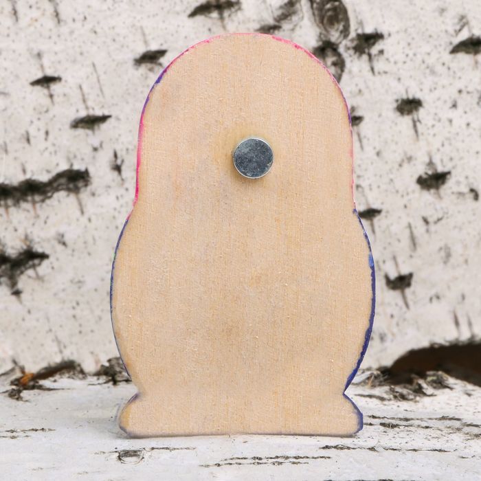 Магнит-половинка матрешка "Воронеж", 6*4 см