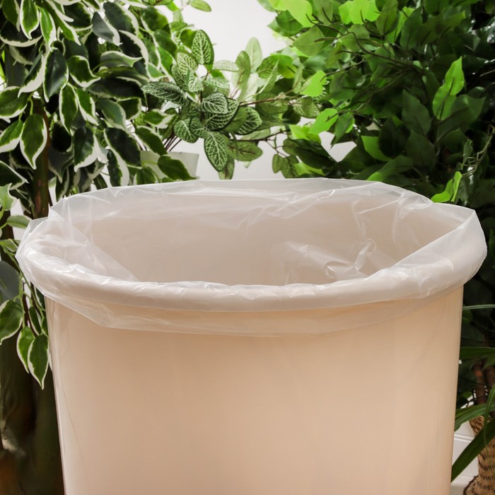 Мешки - вкладыши в бочку, 100 л, толщина 25 мкм, рулон 5 шт, прозрачный