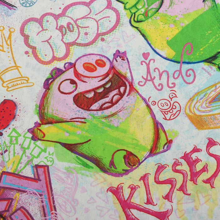 КПБ 1,5сп Angry Birds Плохие свинки 143х215, 150х214, 70х70 1шт, Бязь 125 гр. хл100%
