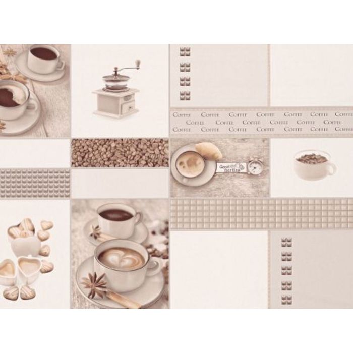 Обои виниловые 5563 (01) Корица чашка бежевая 0,53х10 м