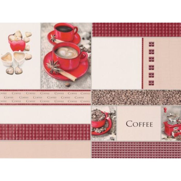 Обои виниловые 5563 (13) Корица чашка красная 0,53х10 м