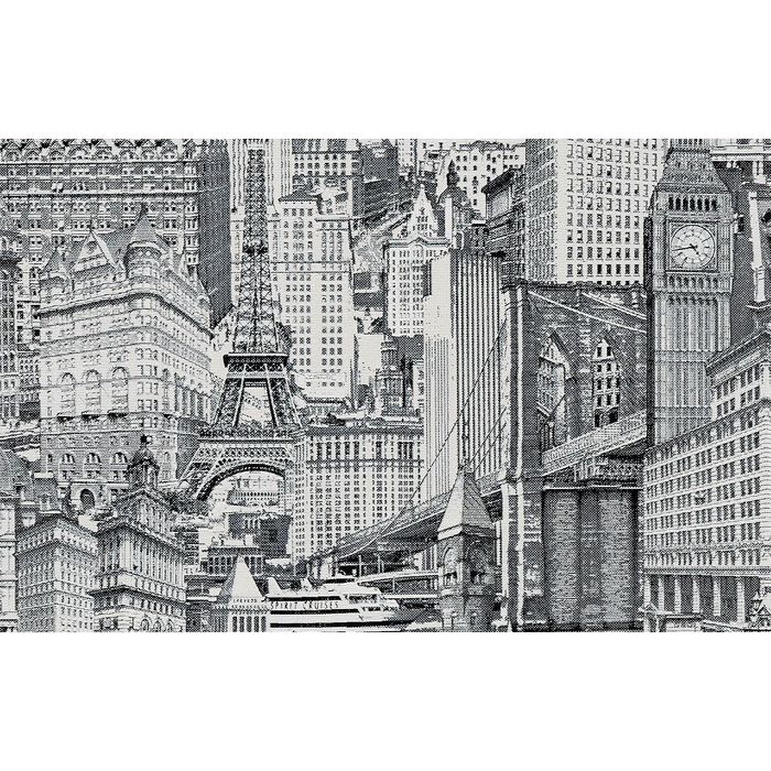 Обои виниловые на флизелине Белвинил Городской-21 11СБ3 1,06x10 м