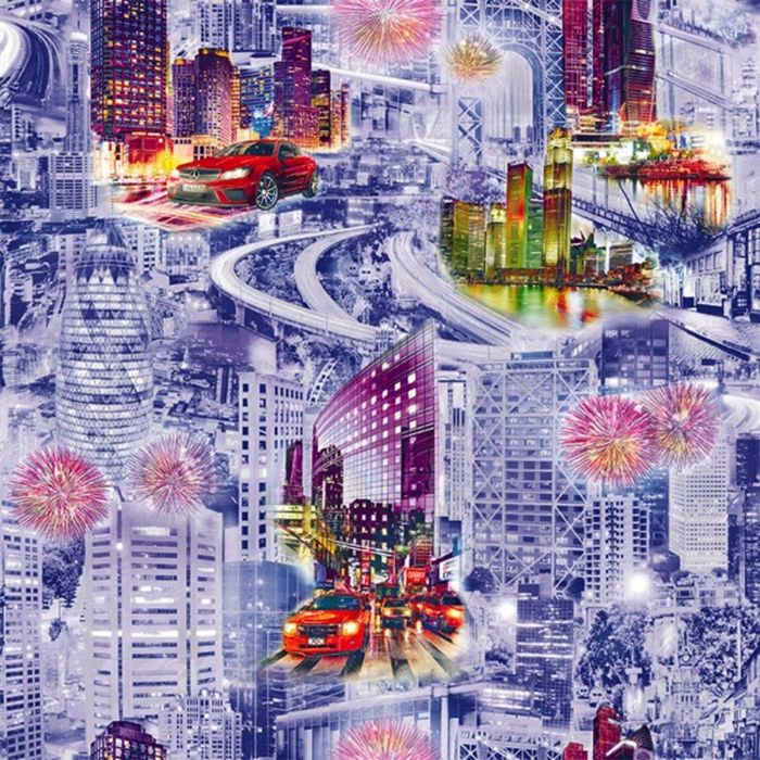 Обои бумажные Саратов Д453-07  Форсаж-О 0,53х10 м