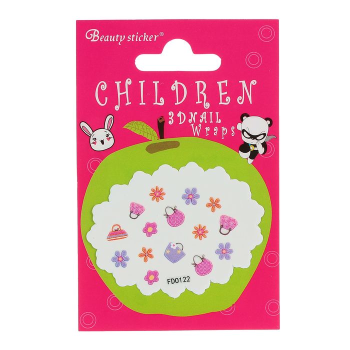 Наклейки для ногтей "Гламур", разноцветные