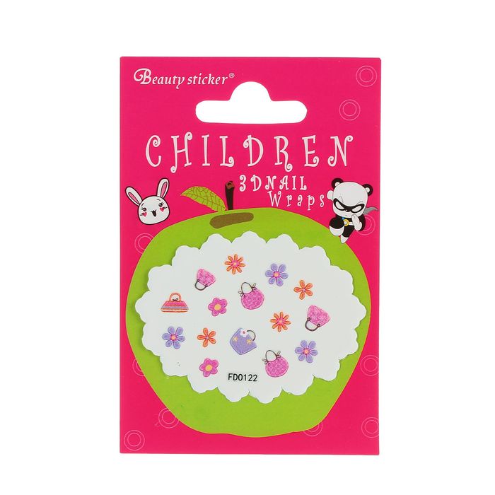 Наклейки для ногтей "Цветочки", цвет МИКС