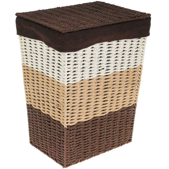 Корзина для белья плетеная "Кофе"