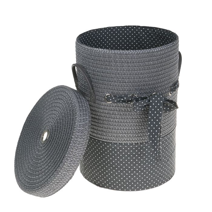 Корзина для белья плетеная "Грей"