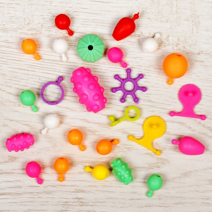 Набор бусин и элементов для создания украшений, 30 гр