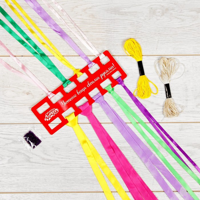 Вышивка лентами "Мишка", 25 х 35 см