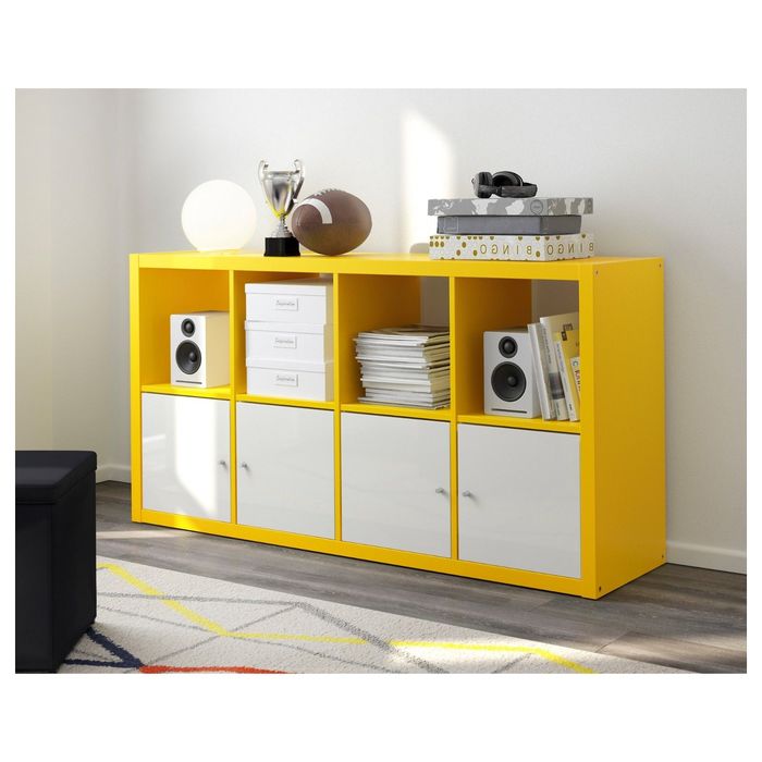 Стеллаж, цвет желтый КАЛЛАКС