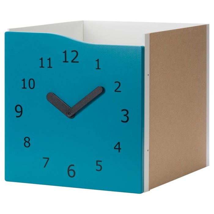 Вставка с дверцей, бирюзовый, декоративные часы КАЛЛАКС