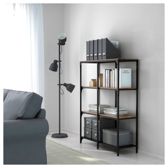 Стеллаж, цвет черный ФЬЕЛЛЬБО