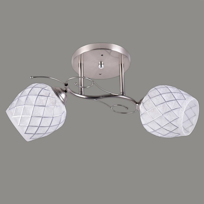 Люстра "Гармония" 2 лампы Е27 60Вт никель