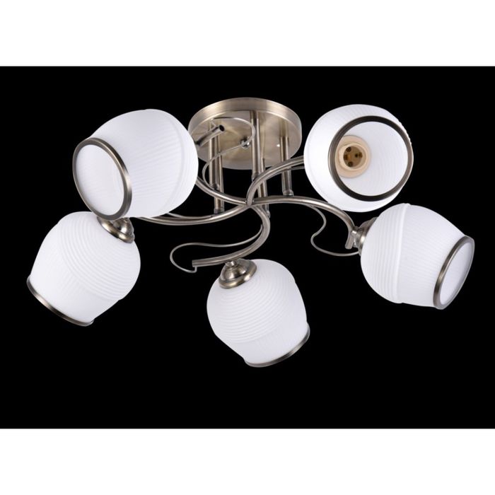 Люстра "Далия" 5 ламп Е27 60Вт античная бронза