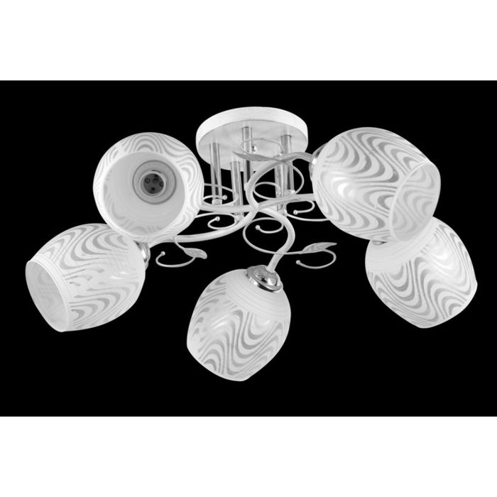 Люстра "Дениза" 5 ламп Е27 60Вт белый