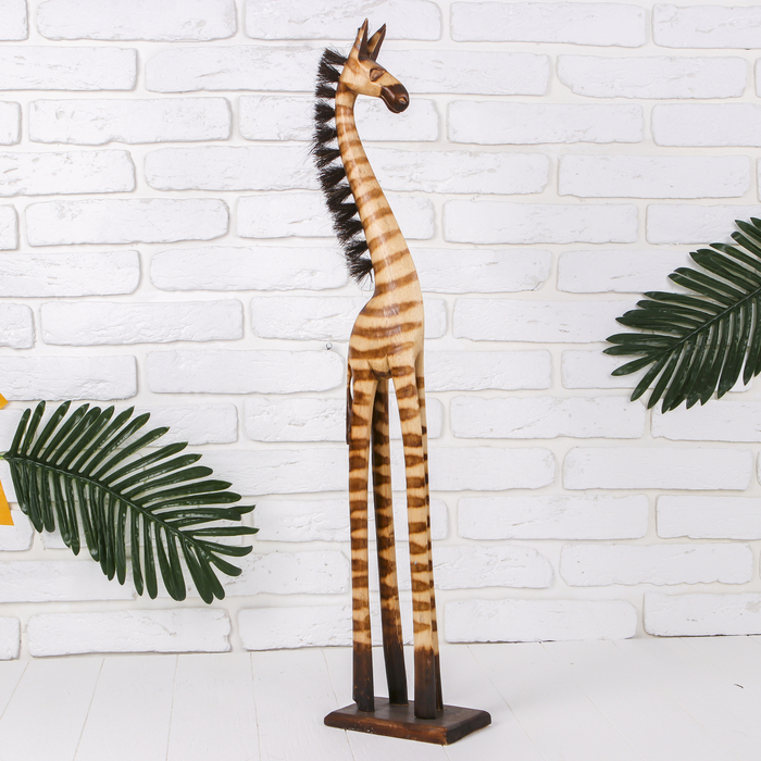 Зебра h=100 см тонированное белое дерево