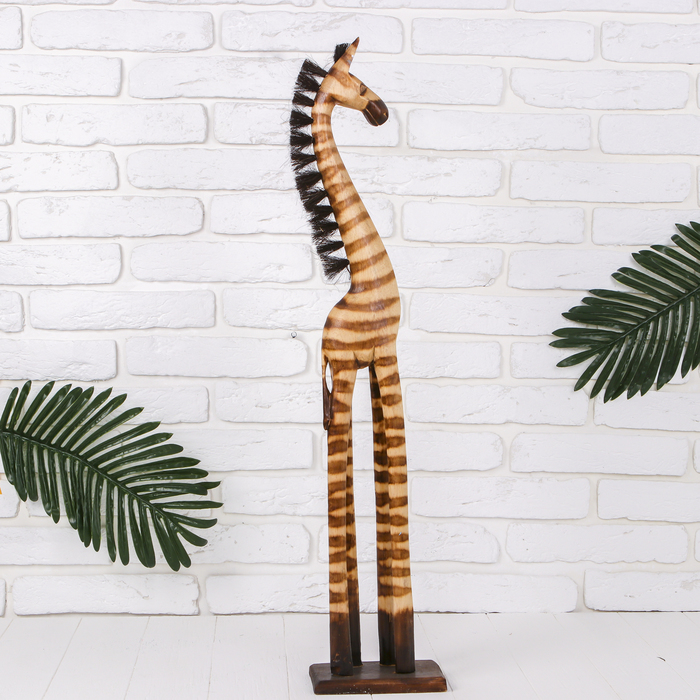 Зебра h=100 см тонированное белое дерево