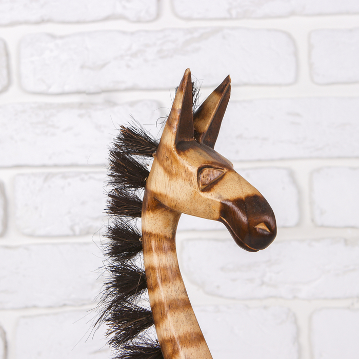 Зебра h=100 см тонированное белое дерево