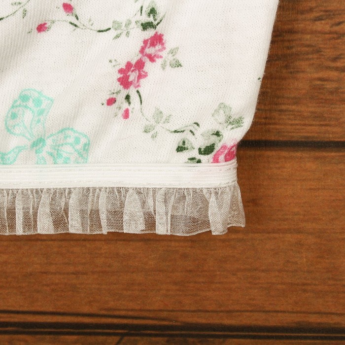 Майка (лиф) для девочки, рост 134-140 см, цвет белый, принт микс 1229-72