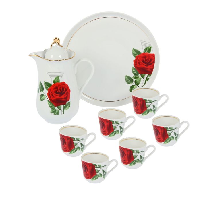 Набор для чая "Голубка": кувшин 1,4 л, чашка 220 мл, блюдо 30 см