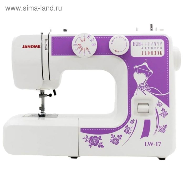

Швейная машина Janome LW-17, 15 операций, обметочная, потайная, эластичная строчка